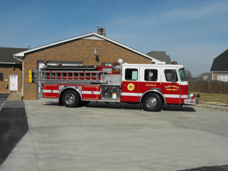 Brush 32 — 1993 military surplus Hummer wildland brush truck, retrofitted by volunteers